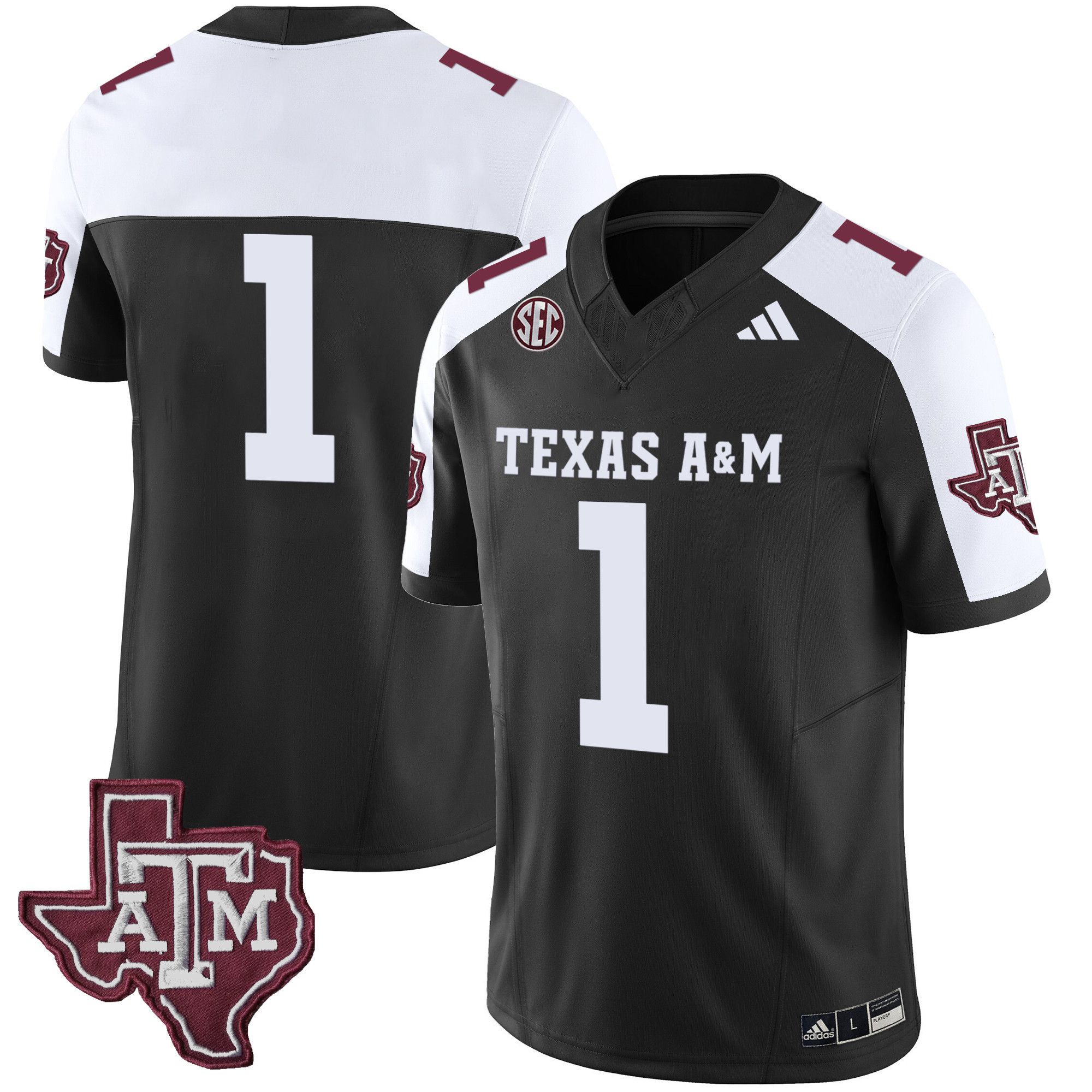 Men Texas A&M Aggies #1 No Name Black 2024 Vapor Limited NCAA Jersey->indianapolis colts->NFL Jersey